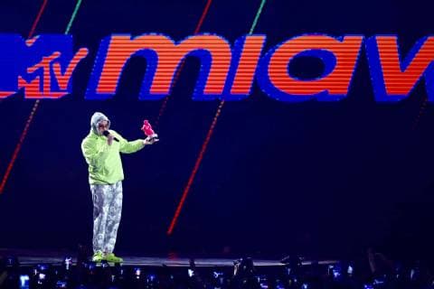 June 22, 2019 - EUM20190622ESP05.JPG .CIUDAD DE MEXICO. MusicMusica-MTV Miaw.- La septima edicion de los premios Miaw de MTV se celebraron en el Palacio de los Deportes, dejando un mensaje de diversidad sexual y concientizacion sobre el calentamiento global, en donde Bad Bunny se corono con el premio mas importante de la noche Artista Miaw, la noche del 21 de junio de 2019. Foto: Agencia EL UNIVERSALGerman EspinosaEELG Copyright: xElxUniversalx