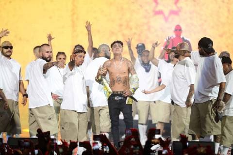 June 22, 2019 - EUM20190622ESP10.JPG .CIUDAD DE MEXICO. MusicMusica-MTV Miaw.- Aspectos de la entrega de premios MTV Miaw y de las presentaciones musicales que se realizaron la noche del 21 de junio de 2019. En la imagen el rapero mexicano Aleman. Foto: Agencia EL UNIVERSALGerman EspinosaEELG Copyright: xElxUniversalx