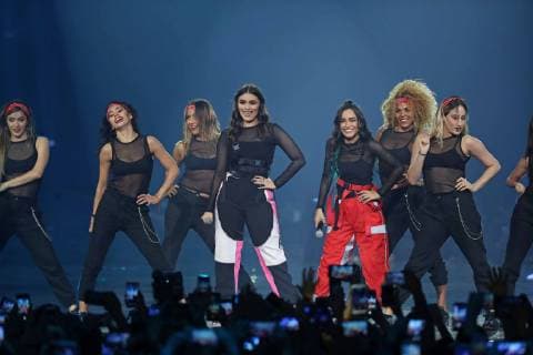 June 22, 2019 - EUM20190622ESP14.JPG .CIUDAD DE MEXICO. MusicMusica-MTV Miaw.- Aspectos de la entrega de premios MTV Miaw y de las presentaciones musicales que se realizaron la noche del 21 de junio de 2019. En la imagen Calle y Poche. Foto: Agencia EL UNIVERSALGerman EspinosaEELG Copyright: xElxUniversalx