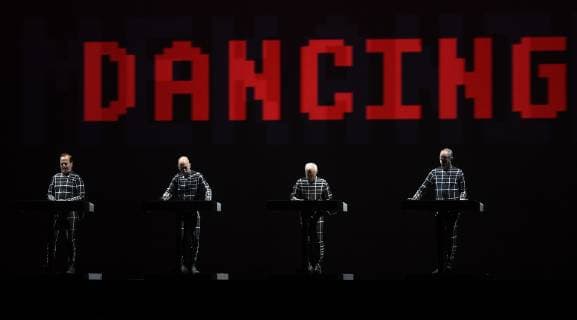 German music band Kraftwerk performs during the Metronome music festival in Prague, Czech Republic, on Saturday night, June 22, 2019. (CTKxPhoto OndrejxDeml) CTKPhotoP201906230030001  dml 009