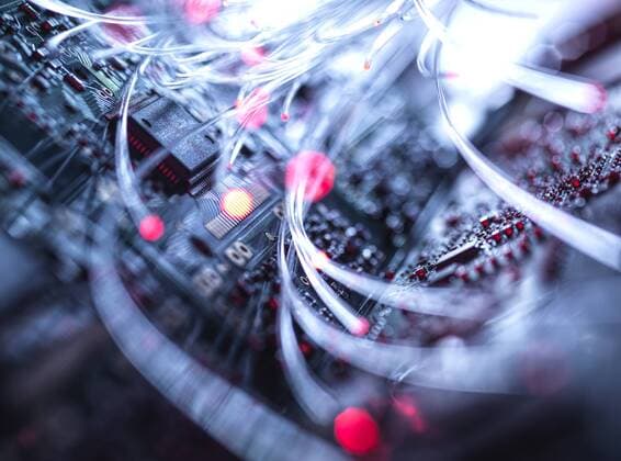 Fibre optics carrying data to computer hardware property released  ABRF00380