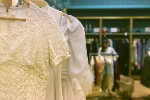 Vintage boutique with woman in background property released  MGOF04005