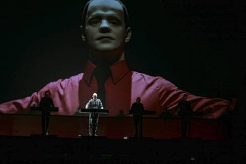 Italy: Kraftwerk in concert Kraftwerk in concerto al Teatro Romano di Ostia Antica a Rome. Roma Lazio Italy Teatro Romano di Ostai Antica  DanielaxFranceschelli