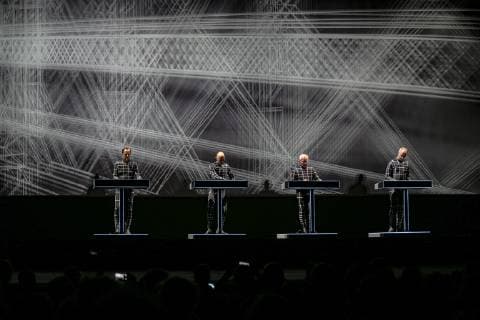 Italy: Kraftwerk in concert Kraftwerk in concerto al Teatro Romano di Ostia Antica a Rome. Roma Lazio Italy Teatro Romano di Ostai Antica  DanielaxFranceschelli