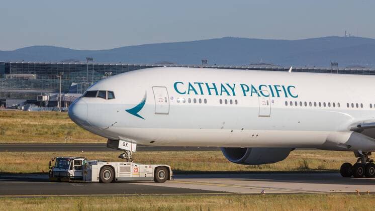 DEU, Deutschland, Frankfurt am Main, 28.06.2019: Flughafen Frankfurt am Main, Frankfurt Airport, Registration: B-KQK Cathay Pacific Boeing 777-367
