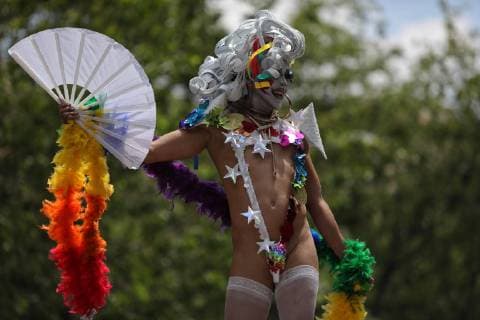 People participate in the march of the LGBT Pride, in Mexico City, Mexico, 29 June 2019. The Mexican LGBT community showed today how much progress has been made in claiming their rights with a massive march to the main square of the capital of a country where hate crimes against its members persist. LGBT community claims rights with mass march in Mexico City !ACHTUNG: NUR REDAKTIONELLE NUTZUNG!  Copyright: xSáshenkaxGutiérrezx AME1842 20190629-636974489192765132