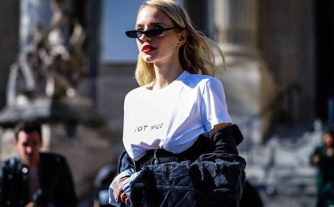 France: Street fashion during Fashion Week Leonie Hanne on the street during the Paris Fashion Week. Paris France France Paris  MauroxDelxSignore