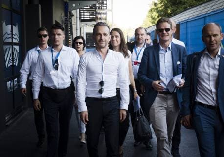 Bundesaussenminister Heiko Maas, SPD, beim Besuch des Viertelfinalspiels der FIFA Frauen-Weltmeisterschaft Deutschland - Schweden im Stadion Roazhon Park. Rennes, 29.06.2019. Rennes Frankreich