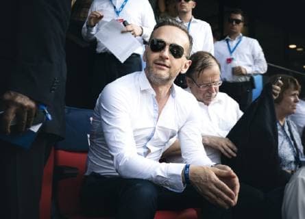 Bundesaussenminister Heiko Maas, SPD, beim Besuch des Viertelfinalspiels der FIFA Frauen-Weltmeisterschaft Deutschland - Schweden im Stadion Roazhon Park. Rennes, 29.06.2019. Rennes Frankreich