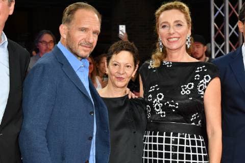 Ralph Fiennes und Diana Iljine (Leiterin Filmfest München) Cinemerit Gala Cinemerit Award 2019 Ehrung, Preis, Auszeichnung Festivalzentrum Gaststeig München 01. Juli 2019