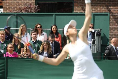 Entertainment Bilder des Tages . 02 07 2019. London, United Kingdom. The Duchess of Cambridge on day two of the Wimbledon Tennis Championships in London.  xStephenxLockx xi-Imagesx IIM-19868-0019