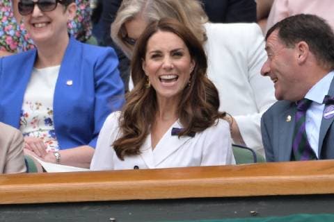 July 2, 2019 - London, London, UK - London, UK. HRH The Duchess of Sussex watches center court tennis fro the Royal Box on Day 2 of the Wimbledon Tennis Championships 2019 held at the All England Lawn Tennis and Croquet Club. London UK  - ZUMAl94_ 20190702_zaf_l94_019 Copyright: xRayxTangx