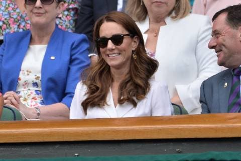 July 2, 2019 - London, London, UK - London, UK. HRH The Duchess of Sussex watches center court tennis fro the Royal Box on Day 2 of the Wimbledon Tennis Championships 2019 held at the All England Lawn Tennis and Croquet Club. London UK  - ZUMAl94_ 20190702_zaf_l94_021 Copyright: xRayxTangx
