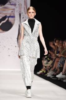 Model bei der KXXK Fashion Show im Rahmen der MBFW auf der Berlin Fashion Week Spring Summer 2020 im E-Werk. Berlin, 01.07.2019