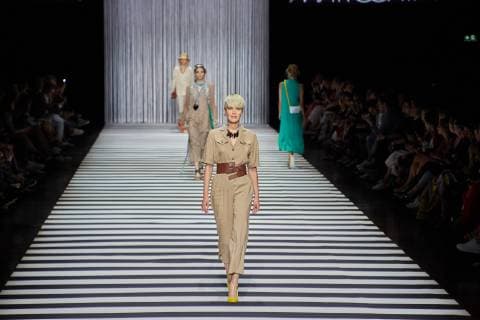 Marc Cain Fashion Show im Rahmen der Fashion Week Fruehling Sommer 2020 im Velodrom in Berlin am 02.07.2020. MBFW Spring Summer 2020