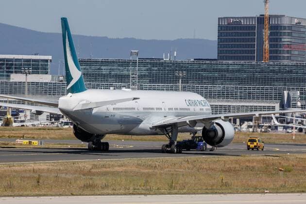 DEU, Deutschland, Frankfurt am Main, 28.06.2019: Flughafen Frankfurt am Main, Frankfurt Airport, Registration: B-KQK Cathay Pacific Boeing 777-367