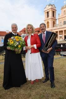 Klassik unter Sternen Stift Göttweig, 03. 07. 2019 Abt Columban LUSER, Elina GARANCA, Erwin HAMESEDER