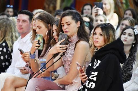Fata Hasanovic bei der Marina Hoermanseder Fashion Show auf der Berlin Fashion Week Spring Summer 2020 im SEZ. Berlin, 04.07.2019