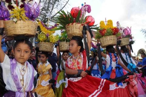 July 5, 2019 - EUM20190705NAC08.JPG .OAXACA, Oax. TraditionTradicion-Guelaguetza.- 5 de julio de2019. Aspectos del primer convite de la Guelaguetza 2019 que se llevo a cabo en las calles del centro historico de Oaxaca. Foto: Agencia EL UNIVERSALEELG Copyright: xElxUniversalx