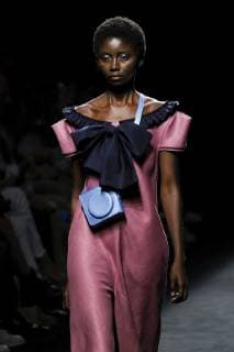July 10, 2019 - Madrid, Spain - A model walks the runway at the Devota & Lomba fashion show during the Mercedes Benz Fashion Week Spring Summer 2020 at Ifema on July 09, 2019 in Madrid, Spain. Madrid Spain  - ZUMAn230 20190710_zaa_n230_179 Copyright: xOscarxGonzalezx