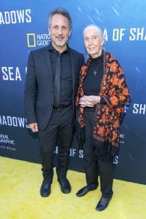 Regisseur Richard Ladkani und Jane Goodall bei der Premiere vom Dokumentarfilm Sea Of Shadows am 10.07.2019 in Hollywood, Los Angeles Sea Of Shadows Filmpremiere in Hollywood, Los Angeles *** Director Richard Ladkani and Jane Goodall at the premiere of the documentary Sea Of Shadows on 10 07 2019 in Hollywood, Los Angeles Sea Of Shadows Film Premiere in Hollywood, Los Angeles 