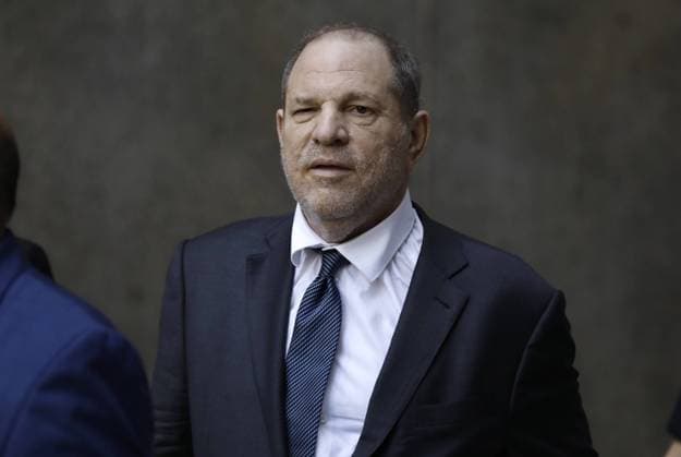 American film producer Harvey Weinstein exits after a hearing at New York State Supreme Court on Thursday, July 11, 2019 in New York City. Today s hearing was for current Weinstein lawyer Jose Baez to get a judge s permission to leave the case, claiming Weinstein improperly communicated with other lawyers.  NYP20190710305 PETERxFOLEY