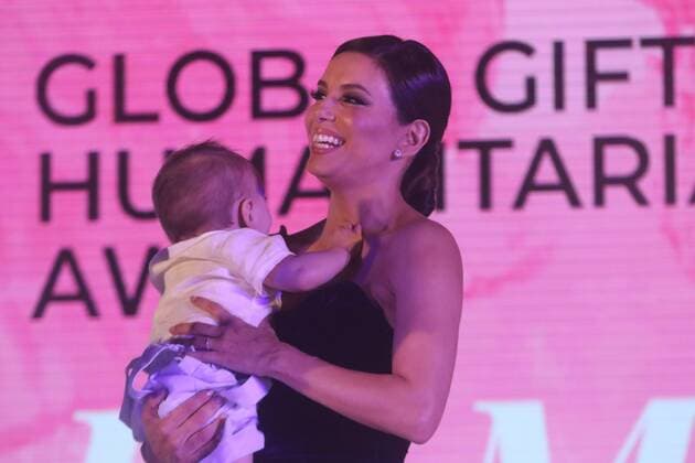 Eva Longoria with her son inside the Global Gift gala in Marbella, July 12 2019 Cordon Press *** Eva Longoria with her son inside the Global Gift gala in Marbella, July 12 2019 Cordon Press  FOTOSxLORENZOxCARNERO CORDONPRESS