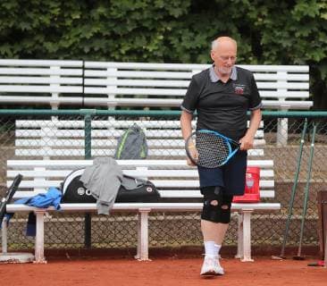 Dirk ROSSMANN im Tennisduell Braunschweig