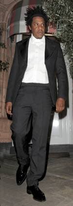 American rapper Jay-Z and American singer Beyonce spotted at Harrys Bar in Mayfair after attending the European Premiere of The Lion King earlier in the evening, London. JULY 14th 2019  TMMx192541