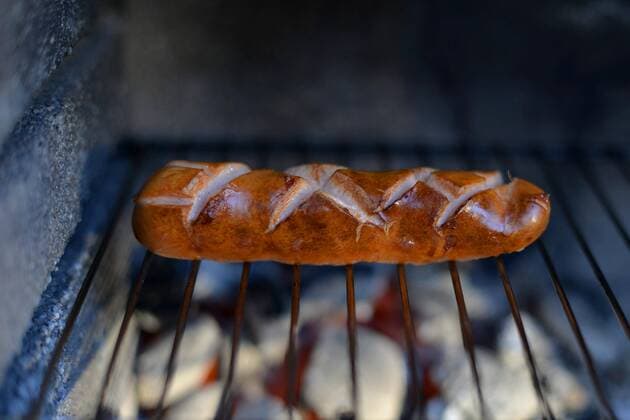 Stuttgarter Rote Wurst auf Grill, Stuttgart, Baden-Württemberg, Deutschland, Europa Copyright: imageBROKER/MichaelxWeber ibximw04921841.jpg