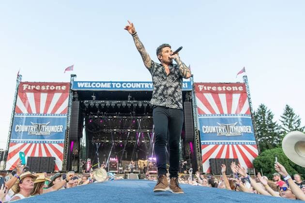 July 18, 2019 - Twin Lakes, Wisconsin, U.S - MICHAEL RAY during the Country Thunder Music Festival in Twin Lakes, Wisconsin Twin Lakes U.S. - ZUMAs135 20190718_zap_s135_053 Copyright: xDanielxDeSloverx