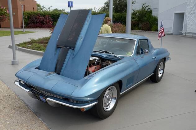 A 1967 Corvette, once owned by Astronaut Neil Armstrong, is on display at the Kennedy Space Center Visitors Center on Saturday, July 20, 2019..  KSP20190720017 JOExMARINO