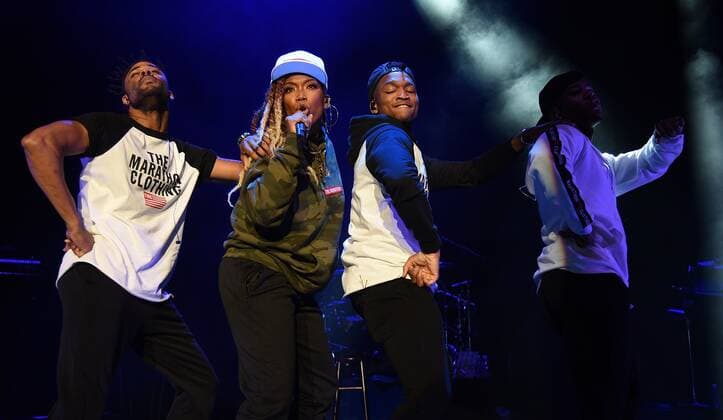 CONCORD, CA - JULY 20: Singer Brandi performs during the Femme it Forward Music Festival at the Concord Pavilion on July 20, 2019 in Concord, California. Photo: imageSPACE MediaPunch Copyright: ximageSPACEx