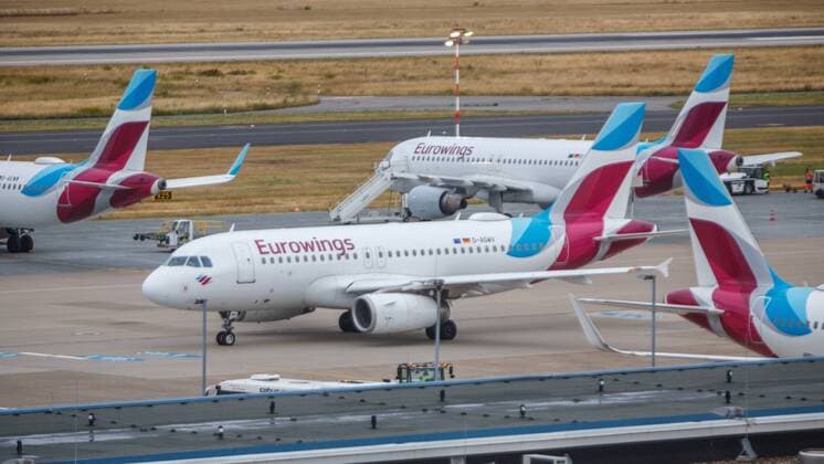 DEU, Deutschland, Düsseldorf, 21.07.2019: Flughafen Düsseldorf, Düsseldorf Airport, Registration: D-AGWV Eurowings Airbus A319-132