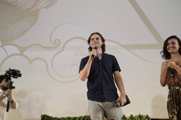 Giffoni Vallepiana Giffoni Festival 2019 Evan Peters with the Prize (Pool), In the picture: Evan Peters  Copyright: xVincenzoxLandix xIPAx xVincenzoxLandix
