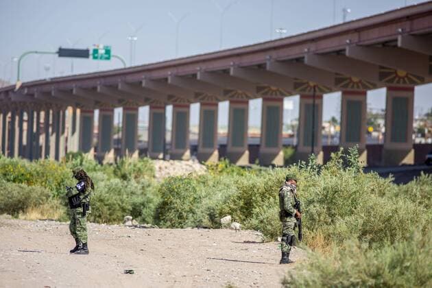 News Bilder des Tages Elements of the Mexican National Guard monitor the border of Mexico with the United States to avoid the crossing of Central American migrants.. July 25, 2019.  JairxCabreraxTorresx xLexPictorium LePictorium_0212311