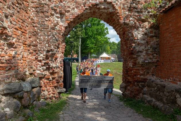 Viljandi, 25.07.2019 Opening of the Viljandi Folk Music Festival. The festival takes place every July in the castle park and centre of Viljandi. It is the strongest expression of a special mindset originating from the early 1990s. This mindset values tradition, heritage, and a local identity and tries to adapt the spiritual values collected over hundreds and thousands of years with the modern way of living all of this to keep the traditions alive and thereby strengthen our national characteristics. Viljandi Folk Music Festival has become one of the largest festivals of this kind in the Baltic and Nordic countries over the years. Viljandi Estonia  Copyright: xElmoxRiigx