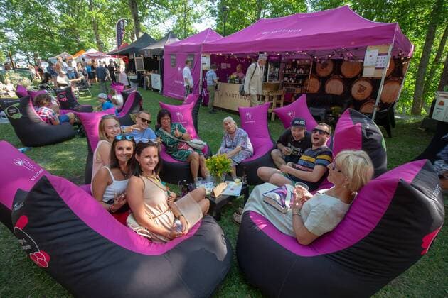 Viljandi, 25.07.2019 First day of the Viljandi Folk Music Festival, people at the festival. The festival takes place every July in the castle park and centre of Viljandi. It is the strongest expression of a special mindset originating from the early 1990s. This mindset values tradition, heritage, and a local identity and tries to adapt the spiritual values collected over hundreds and thousands of years with the modern way of living all of this to keep the traditions alive and thereby strengthen our national characteristics. Viljandi Folk Music Festival has become one of the largest festivals of this kind in the Baltic and Nordic countries over the years. Viljandi Estonia  Copyright: xElmoxRiigx