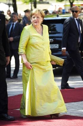 Angela Merkel bei der Eröffnung der Richard-Wagner-Festspiele 2019 mit der Premiere Tannhäuser im Bayreuther Festspielhaus. Bayreuth, 25.07.2019 *** Angela Merkel at the opening of the Richard Wagner Festival 2019 with the premiere of Tannhäuser at the Bayreuth Festspielhaus Bayreuth, 25 07 2019 Foto:xN.xKubelkax xFuturexImage