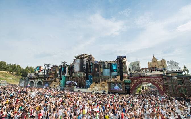 Mainstage pictured during the first day of the second weekend of the Tomorrowland music festival, Friday 26 July 2019. The 15th edition of Tomorrowland electronic music festival takes place at the De Schorre terrain in Boom from 19 to 21 July 2019 and from 26 to 28 July 2019.  DAVIDxPINTENS 05633888