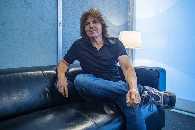 Singer Joey Tempest of Swedish rock band Europe poses for the photographer during the Benatska! music festival, on July 26, 2019, in Liberec, Czech Republic. (CTKxPhoto RadekxPetrasek) CTKPhotoP201907260915801  PER 1