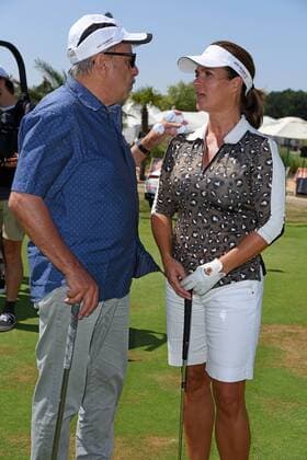 Wolfgang Stumph, Katarina Witt beim GRK Golf Charity Masters Golturnier im Golf & Country Club Leipzig im Golfresort Machern bei Leipzig am 27.07.2019