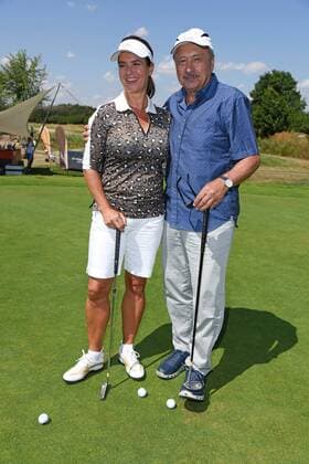 Katarina Witt, Wolfgang Stumph beim GRK Golf Charity Masters Golturnier im Golf & Country Club Leipzig im Golfresort Machern bei Leipzig am 27.07.2019