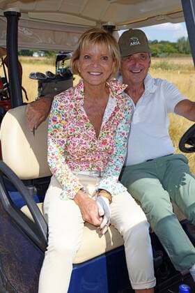 Uschi Glas mit Ehemann Dieter Hermann beim GRK Golf Charity Masters Golturnier im Golf & Country Club Leipzig im Golfresort Machern bei Leipzig am 27.07.2019
