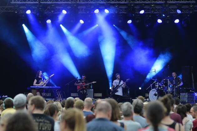 Musikfestival Heimspiel Knyphausen (26. - 28. Juli 2019), Konzert der Band Another Sky am 27. Juli 2019 Auftritt der Band Another Sky beim Musikfestival Heimspiel Knyphausen 2019 Eltville am Rhein Hessen Deutschland Draiser Hof