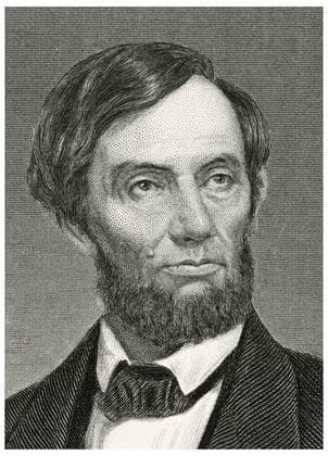 Abraham Lincoln (1809-65), 16th President of the United States, Head and Shoulders Portrait, Steel Engraving, Portrait Gallery of Eminent Men and Women of Europe and America by Evert A. Duyckinck, Published by Henry J. Johnson, Johnson, Wilson & Company, New York, 1873 USA - ZUMAg145 20190215_zza_g145_045 Copyright: xJTxVintagex