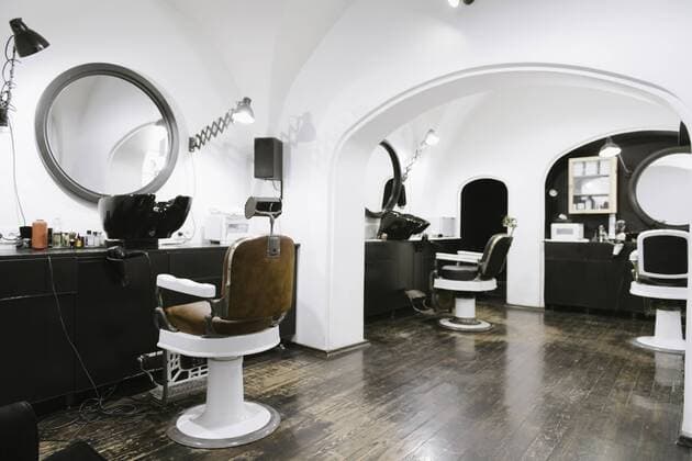 Interior of a barber shop property released  AHSF00499