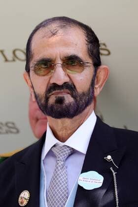 22.06.2019, Ascot, Windsor, GBR - Portrait of owner Sheikh Mohammed bin Rashid al Maktoum. (Besitzer, al Maktoum, Portrait, Portraet) 190622S474ROYAL_ASCOT.JPG