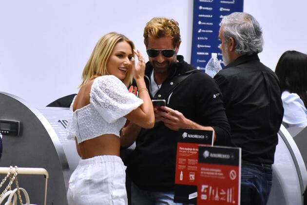 Irina Baeva und Gabriel Soto am Flughafen von Mexiko-Stadt Irina Baeva and Gabriel Soto in Mexico City Airport MEXICO CITY, MEXICO - AUGUST 1: Actor Gabriel Soto and his girlfriend actress Irina Baeva during the documenting luggage before boarding the plane to Cancun at Mexico City International Airport on August 1, 2019 in Mexico City, Mexico  Copyright: xx EYE3710