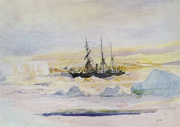 Shackleton s ship, the Nimrod Sir Ernest Shackleton s (1874-1922) ship, the Nimrod, among the ice in McMurdo s Sound, the winter land quarter of the British Antarctic Expedition. Copyright: xPhoto12 AnnxRonanxPicturexLibraryx ARP18A27124